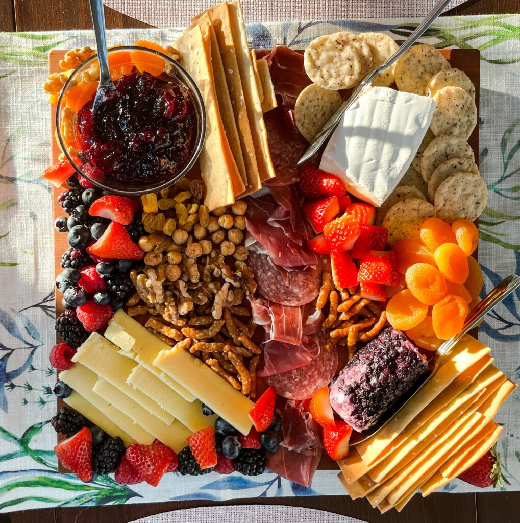 cheese platter board for company
