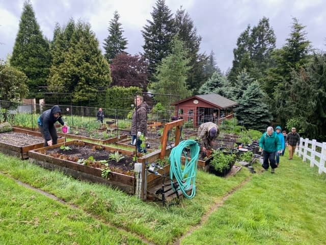 volunteers at Sunderland garden