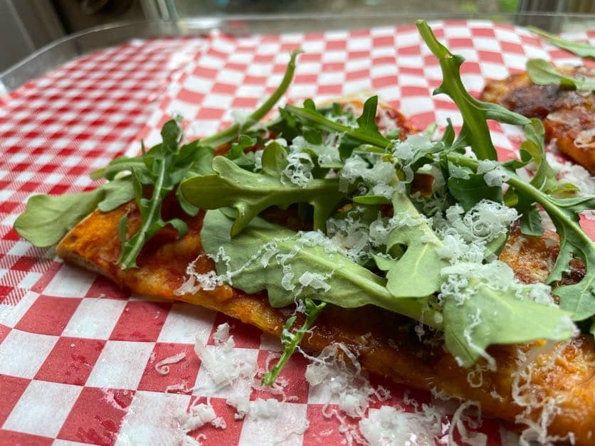 arugula on pizza