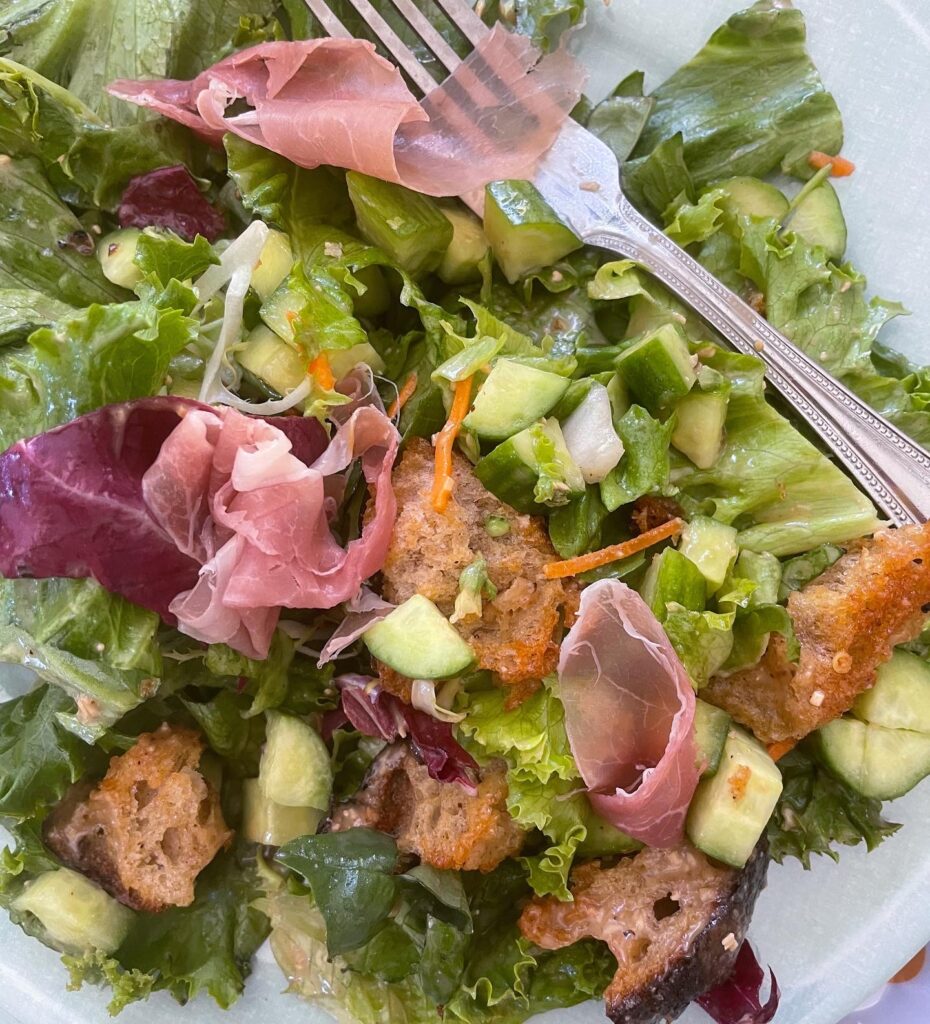 italian salad with proscuitto