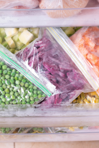 frozen vegetables in bags