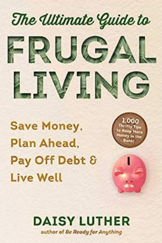 "The Ultimate Guide to Frugal Living" book cover