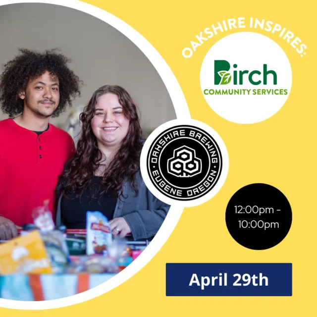 Join us for a fundraiser next Tuesday, April 29th, anytime, between noon and 10 pm at Oakshire Brewing Beer Hall (5013 NE 42nd Ave, Portland, OR 97218). 

The following proceeds will be donated to Birch Community Services during this fundraiser:

$1 for every pint purchased
10% of all food purchased

Join us to support Birch participants in their work toward becoming financially sustainable.

And a huge thanks to @oakbrewpdx for hosting this event to support BCS!